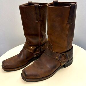 VINTAGE FRYE MOTORCYCLE HARNESS BOOTS MENS 11